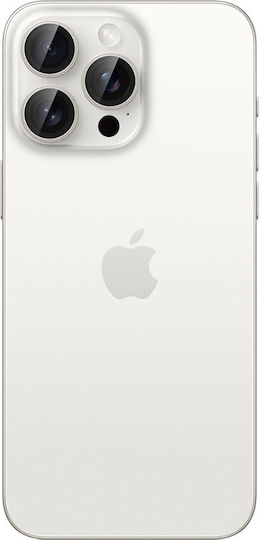 Spigen Optik Pro EZ Fit Camera Protection Tempered Glass White for the iPhone 15 Pro Max, 15 Pro, 14 Pro Max, 14 Pro