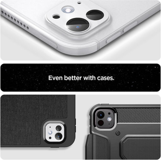 Spigen Optik Pro EZ Fit Camera Protection Metal Frame Silver for the iPad Pro 13-inch M4 (2024), iPad Pro 11-inch M4 (2024)