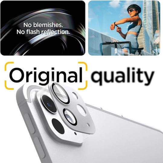 Spigen Optik Pro EZ Fit Camera Protection Metal Frame Silver for the iPad Pro 13-inch M4 (2024), iPad Pro 11-inch M4 (2024)