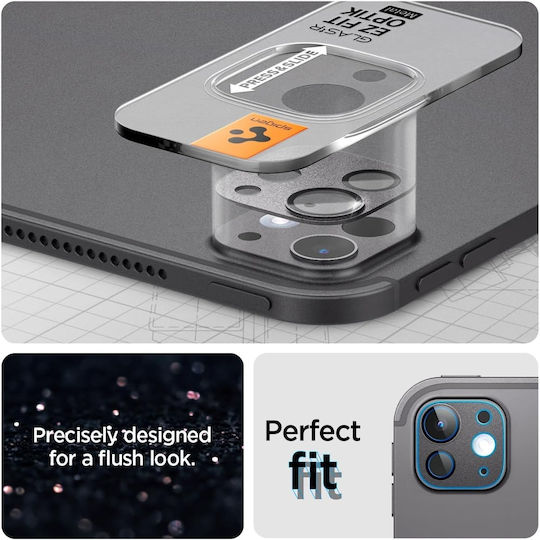 Spigen Optik Pro EZ Fit Camera Protection Metal Frame Black for the iPad Pro 13-inch, iPad Pro 11-inch