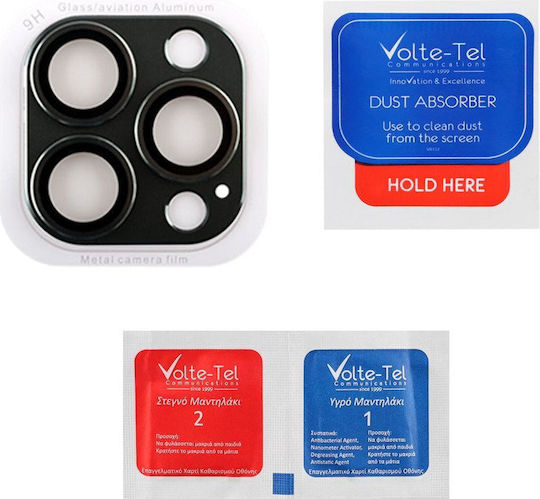Volte-Tel Glass Cover Camera Protection Tempered Glass Black for the iPhone 15 Pro, iPhone 15 Pro Max.