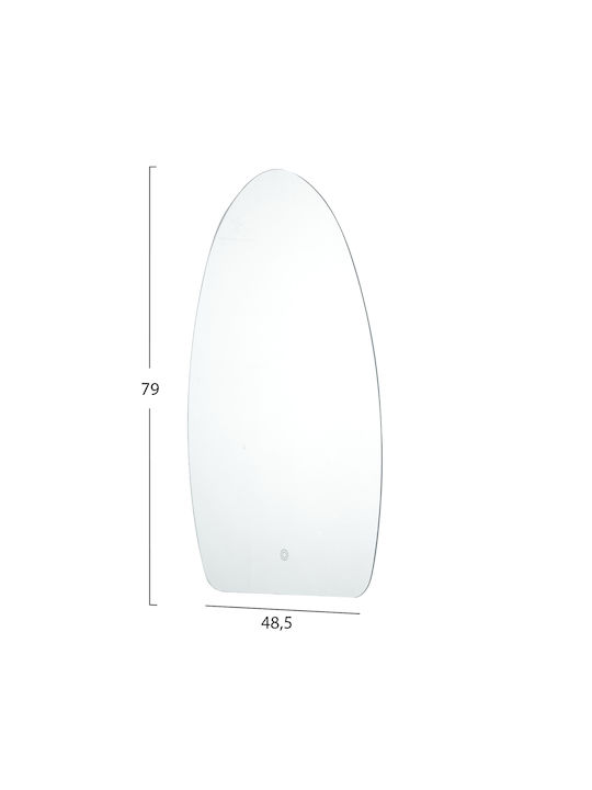 Home Markt Wall Mirror Series Torch Hm4496 Frameless LED Backlight 48.5x79cm