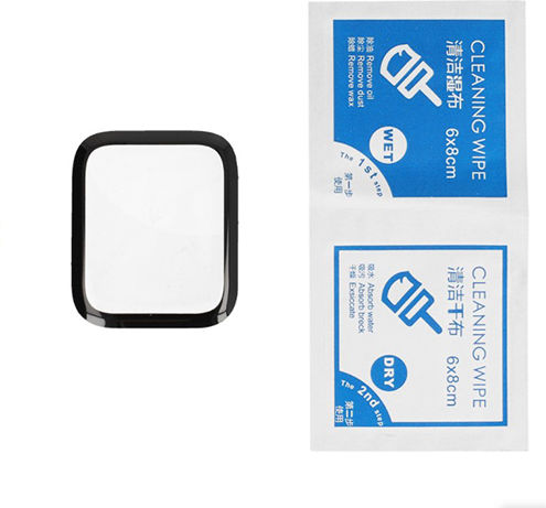Acrylic Full Glue Full Face Tempered Glass για το Apple Watch 40mm 1τμχ Μαύρο