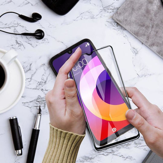 5D Керамичен Пълно лепило Закалено стъкло за цялото лице Черен (Galaxy A15)