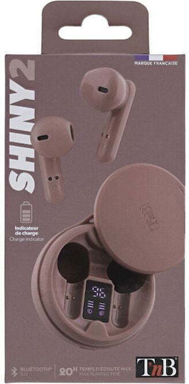 Shiny 2 In-ear Bluetooth Handsfree Earphones with Charging Case Pink