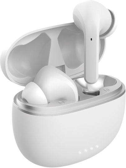Forever BT ANC TWE-210 In-ear Bluetooth Handsfree Căști cu Carcasă de Încărcare Alb