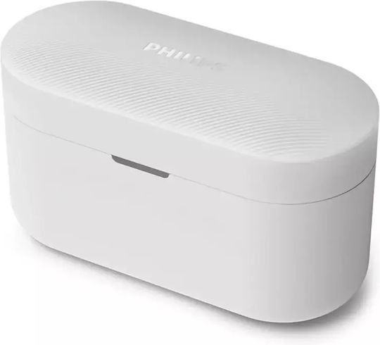 Philips TAT3509 In-ear Bluetooth Handsfree Ακουστικά με Αντοχή στον Ιδρώτα και Θήκη Φόρτισης Λευκά