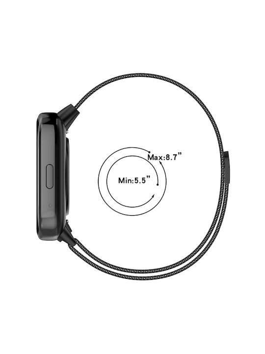 Λουράκι Ανοξείδωτο Ατσάλι Ροζ Χρυσό (Redmi Watch 3 Active)