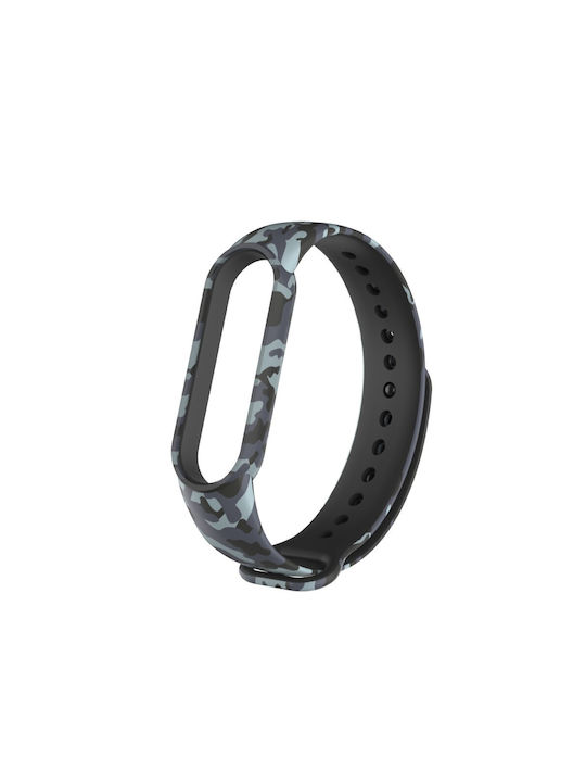 Camouflage Strap Silicone with Pin Gray (Mi Smart Band 5/Mi Smart Band 6)