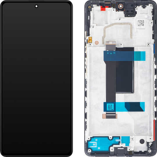 Xiaomi O ecran cu Mecanism Tactil și Cadru pentru Xiaomi Redmi Note 12 Pro 5G, Poco X5 Pro 5G (Negru)