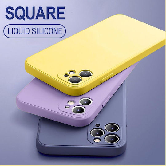 Bodycell Square Liquid Back Cover Σιλικόνης Κόκκινο (iPhone 13 Pro)