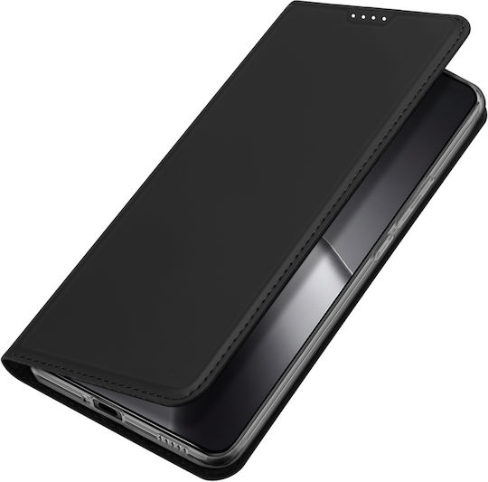 Dux Ducis Skin Pro Umschlag Rückseite Synthetisches Leder Schwarz (Xiaomi 14T Pro)