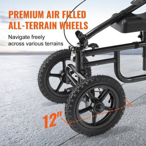 Vevor Αναπηρικό Αμαξίδιο Scooter 12" Πτυσσόμενο XGZXQCQLBDJZCUC41V0 Μαύρο