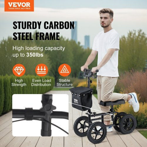 Vevor Αναπηρικό Αμαξίδιο Scooter 12" Πτυσσόμενο XGZXQCQLBDJZCUC41V0 Μαύρο