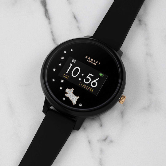 Radley London Smartwatch (Black Rubber Strap)