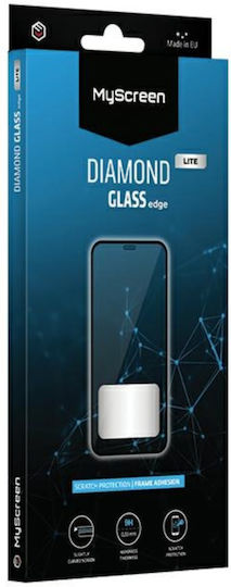 MyScreenPROTECTOR Diamond Glass Full Glue Full Face Tempered Glass Μαύρο (Oppo Reno8)