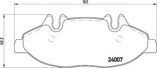 Brembo Brake Pad Rear for Mercedes-Benz Viano