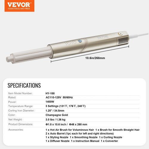 Vevor Ψαλίδι Μαλλιών για Μπούκλες 31.75mm DGNJFBDGNJFBVNEC2V2