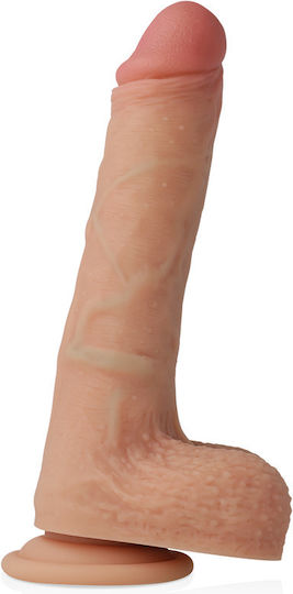 Cyber Silicock Gurtzeug mit Dildo und Vibration in Hautfarbe