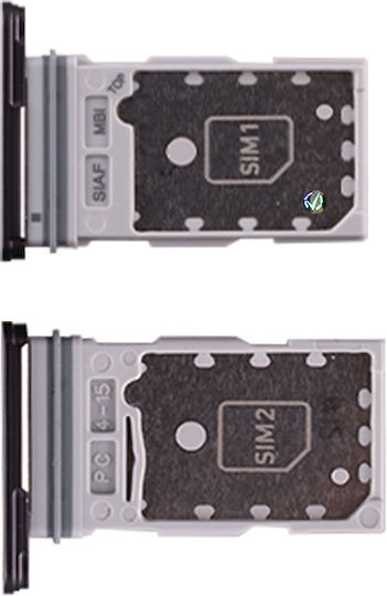 Samsung Υποδοχή Κάρτας Sim Μαύρο Galaxy S23 / S23+