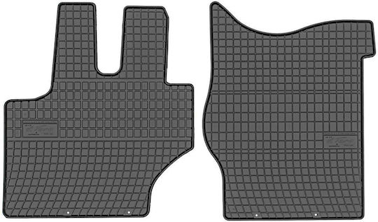 Frogum Front Car Mats 2 Pieces for Mercedes-Benz Actros 1998 Black