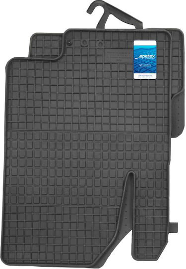 Petex Set of Front and Rear Mats 4pcs for Kia Soul 2008-2013 Black
