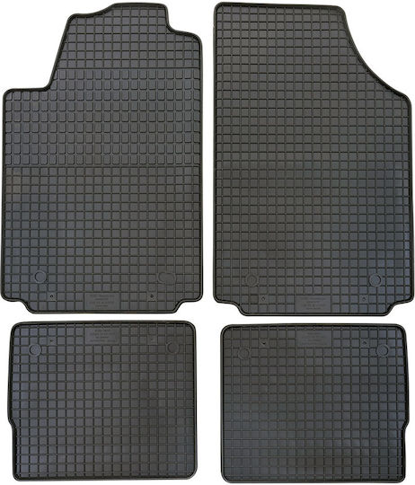 Petex Set of Front and Rear Mats 4pcs for Audi A2 2000-2005 Black
