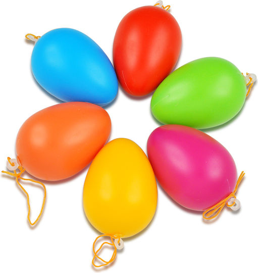 Meyco Plastic Easter Decorative Element for DIY Crafts 12pcs 6x4.5cm (Μiscellaneous colours)