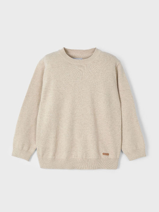Kinderpullover Langarm Beige Basic