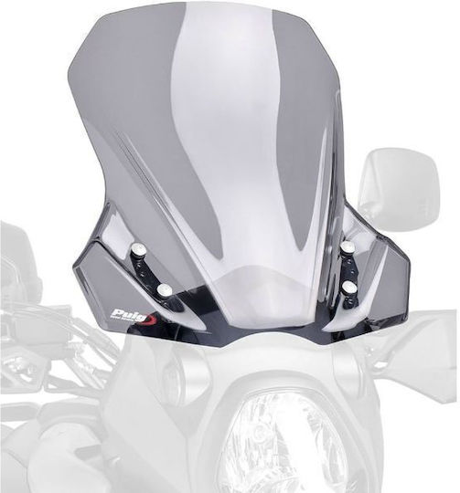 Puig Motorcycle Windshield & Windscreen Tinted Visor for Suzuki DL 1000 V-STROM 460x435mm 7229H