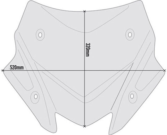 Givi Φιμέ Ζελατίνα Μοτοσυκλέτας για Yamaha T-MAX 560 D2147B