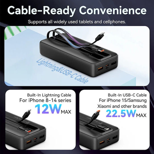 Vention FHPW0 Power Bank 20000mAh Alb