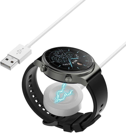 Volte-tel Wireless Charger USB Cable for Huawei Watch GT 4/GT 3 SE GT Runner/Watch 3 3Pro Ultimate White