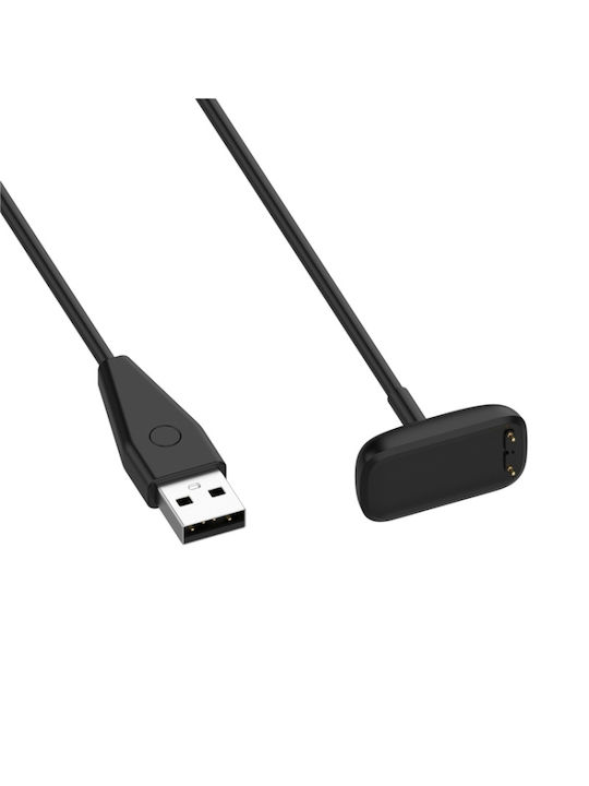 Tactical USB Charging Cable Μαύρο (Fitbit Luxe)