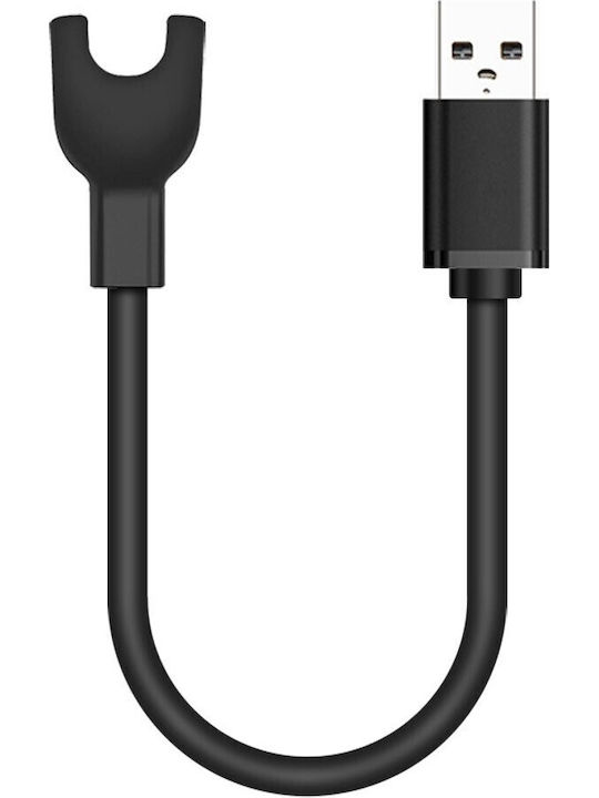 Tactical USB Charging Cable Μαύρο (Mi Band 3)
