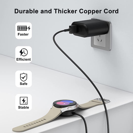 Techsuit Wearable Charger Samsung Watch Blackς