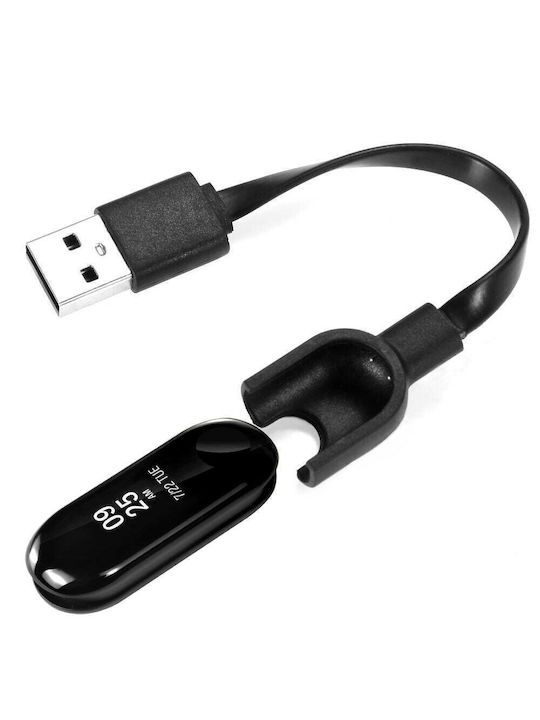Tactical USB Charging Cable Μαύρο (Mi Band 3)