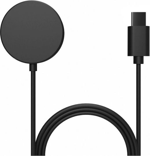 Festes USB-C-Ladegerät für Samsung Galaxy Watch 3 4 5 6 Active Schwarz