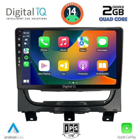 Digital IQ Ηχοσύστημα Αυτοκινήτου για Fiat Strada 2012-2020 (Bluetooth/USB/AUX/WiFi/GPS/Apple-Carplay/Android-Auto) με Οθόνη Αφής 9"