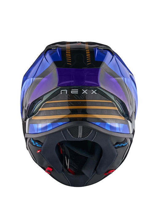 Nexx X.R3R Swirl Deep Blue Motorcycle Helmet Full Face ECE 22.06