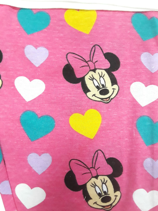 Disney Детска пижама Зимна Grey Melange, Pink Дълъг ръкав