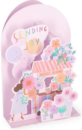 Legami Greeting Card Pop-up Flower Cart