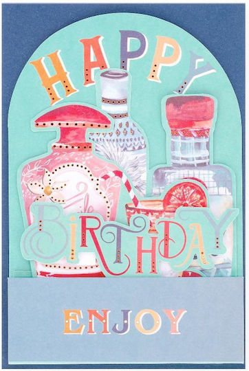 Greeting Card Birthday 3D 3x12cm