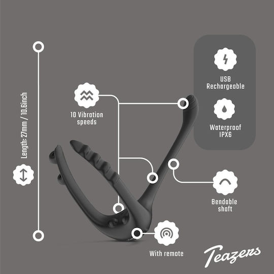 Teazers Triple Prostate Vibrator Remote