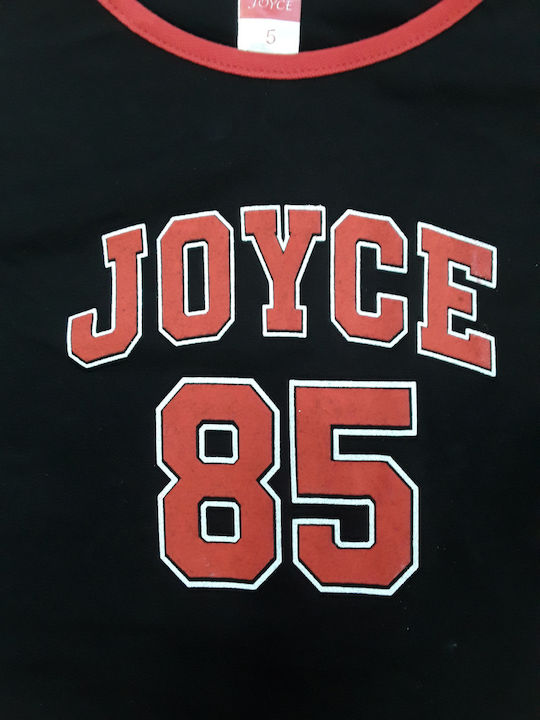 Joyce Παιδικό Σετ με Σορτς Black 2τμχ