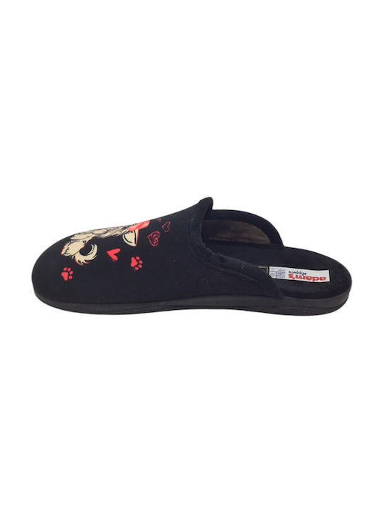 Adam's Shoes Anatomical Women's Slippers in Black color