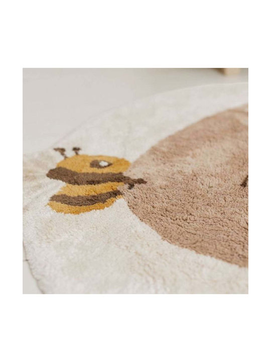 Little Dutch Rabbit Bee Παιδικό Χαλί Στρογγυλό με Διάμετρο 110cm