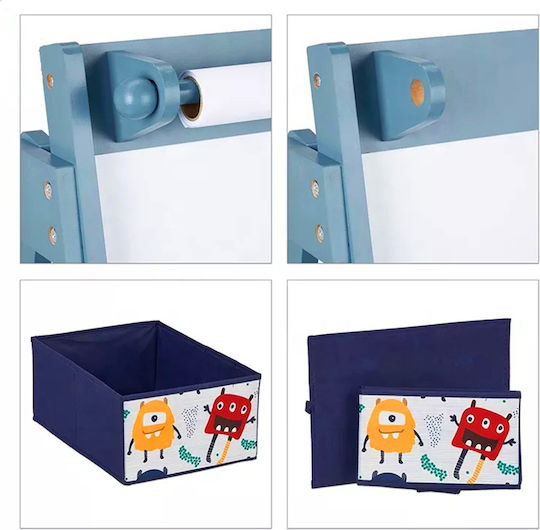 Children's Wooden Board Ginger Home Easel Magnets On Stand Learning Drawing Storage Monster