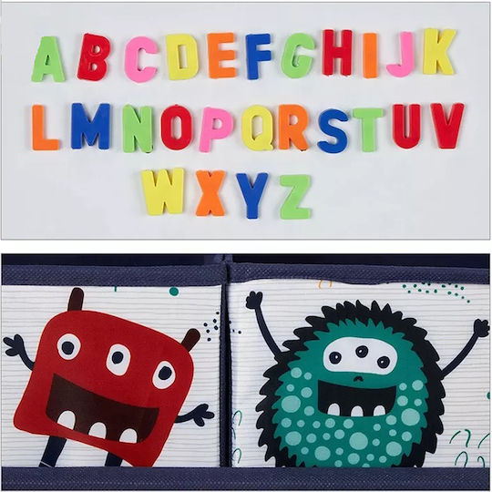Children's Wooden Board Ginger Home Easel Magnets On Stand Learning Drawing Storage Monster