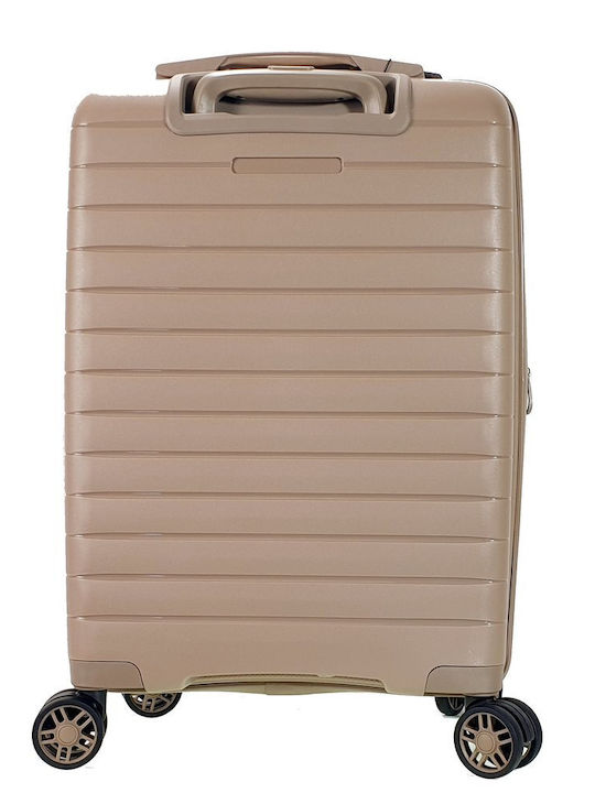Verage Cabin Hard Suitcase Champagne Beige With 4 Wheels Height 55cm
